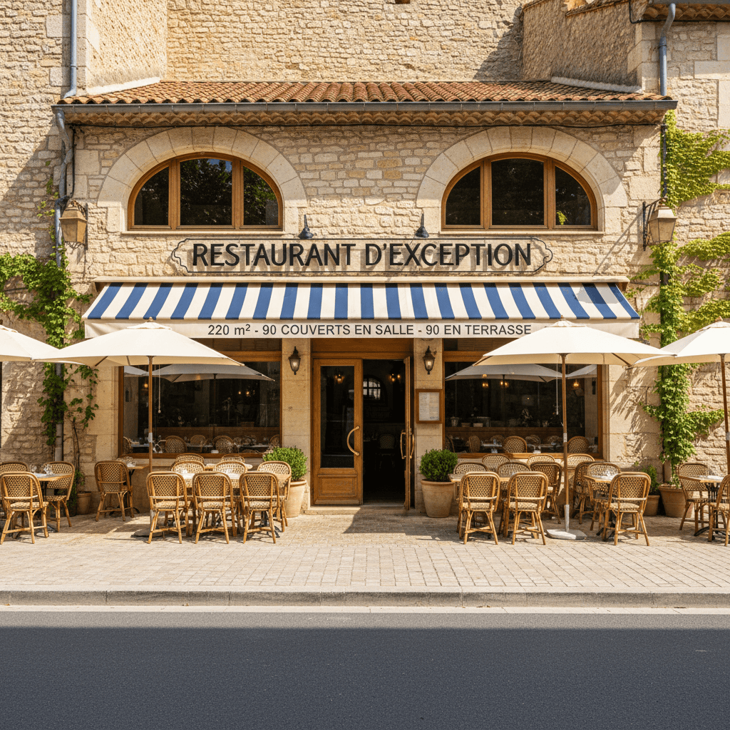 Restaurant 220m² à Cavaillon : terrasse - licence IV - Image 1
