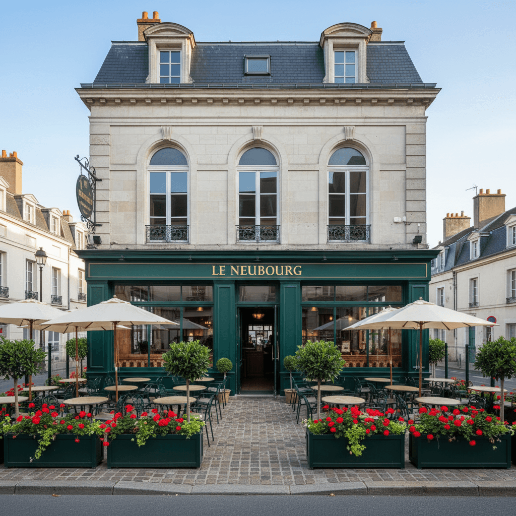 Bar-brasserie 120m² à Le Neubourg : terrasse - licence IV - Image 1