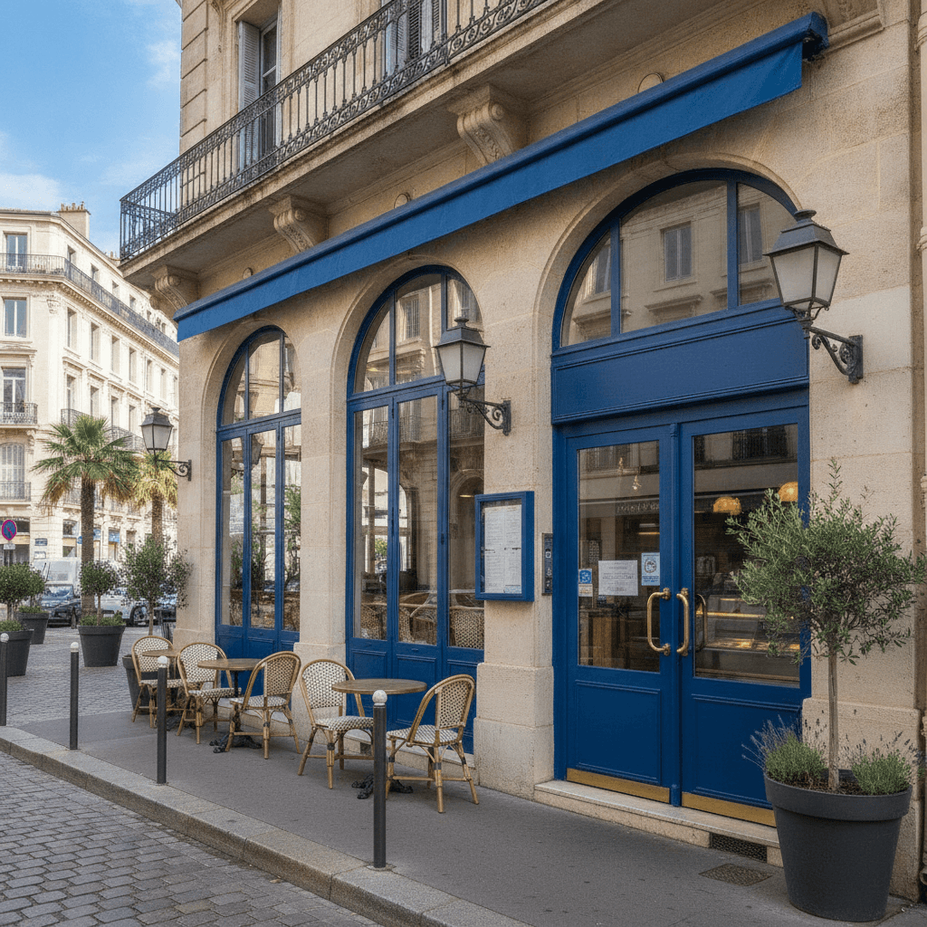 Fast-food 80m² à Marseille : terrasse - licence IV