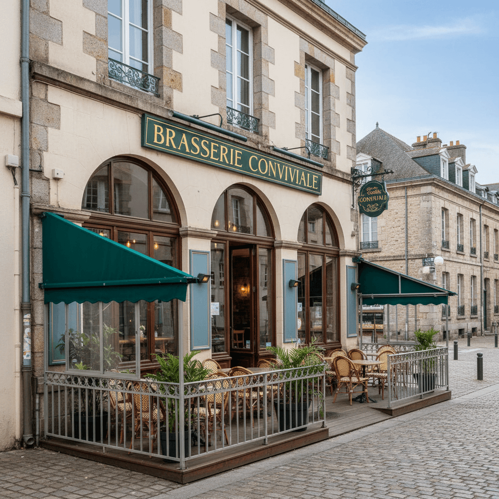 Bar-brasserie à Vannes : terrasse - licence IV - Image 1