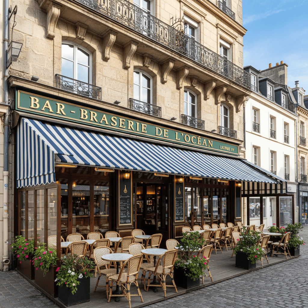 Bar-brasserie à Vannes : terrasse - licence IV - Image 1