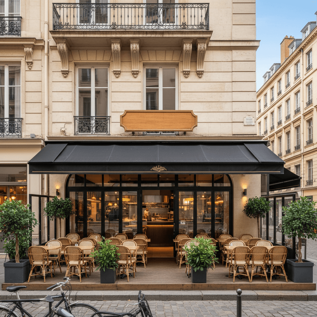 Restaurant 120m² à Lyon : terrasse - licence IV