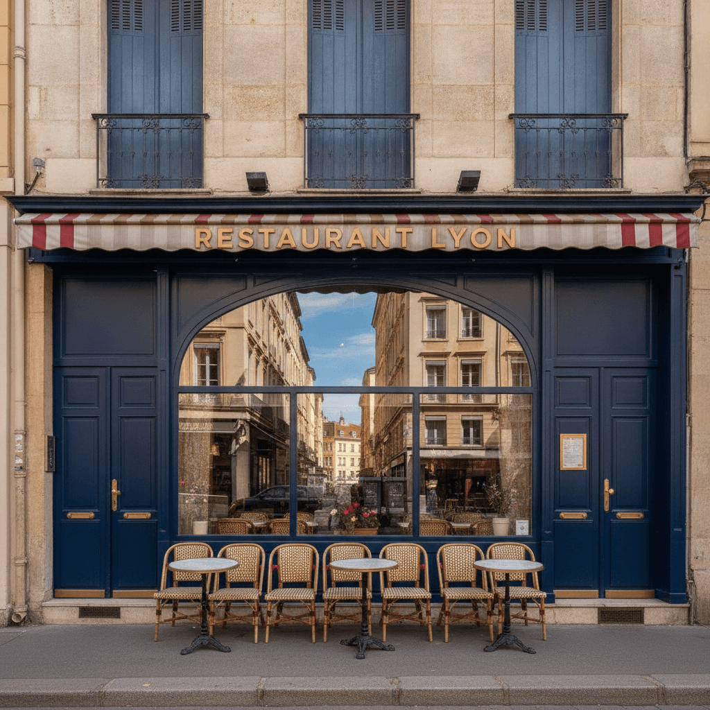 Restaurant 85m² à Lyon : terrasse - licence IV