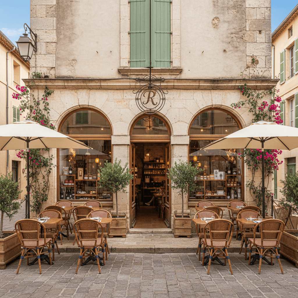Restaurant 46m² à Arles : terrasse - extraction - Image 1