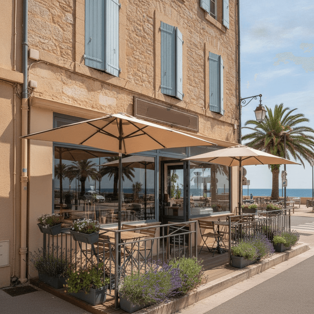 Restaurant 56m² à La Ciotat : terrasse - licence IV - Image 1