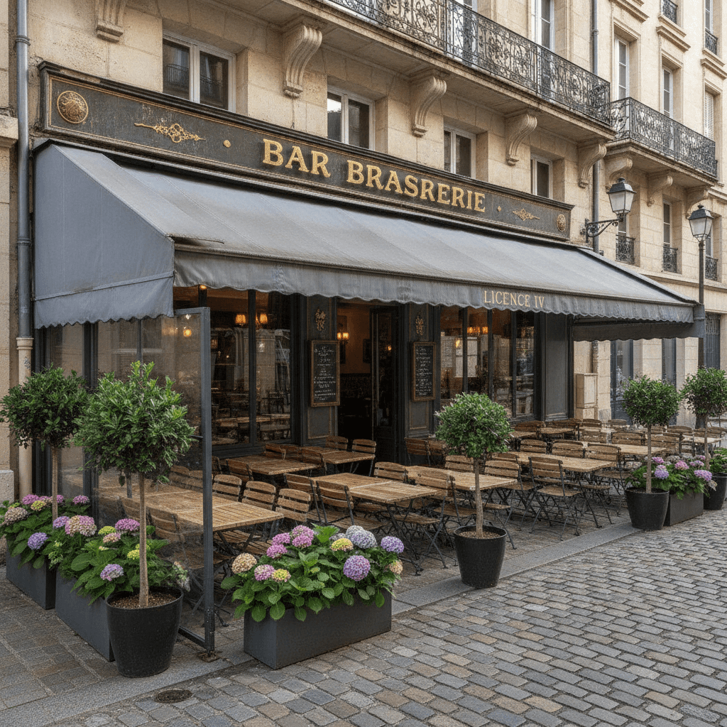 Bar-brasserie 400m² à Caen : terrasse - licence IV - Image 1