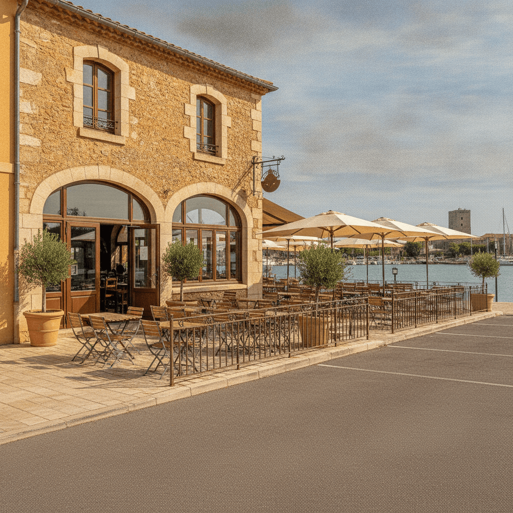 Restaurant 215m² à Gruissan : terrasse - licence IV - Image 1