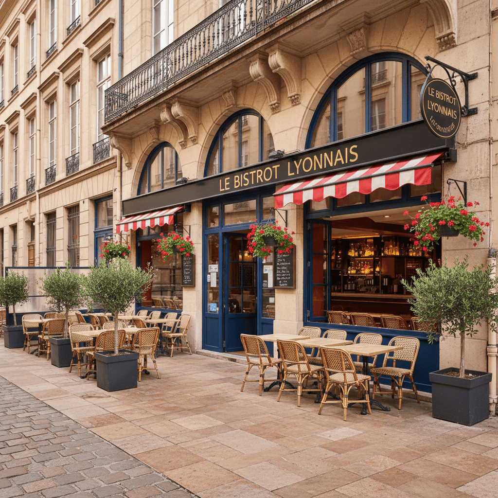 Restaurant 165m² à Lyon : terrasse - licence IV
