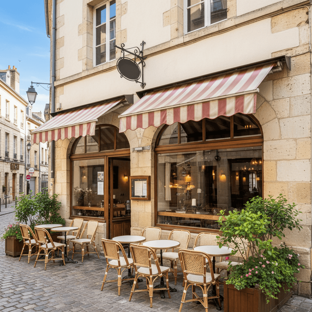 Restaurant 100m² à Dijon : terrasse - extraction