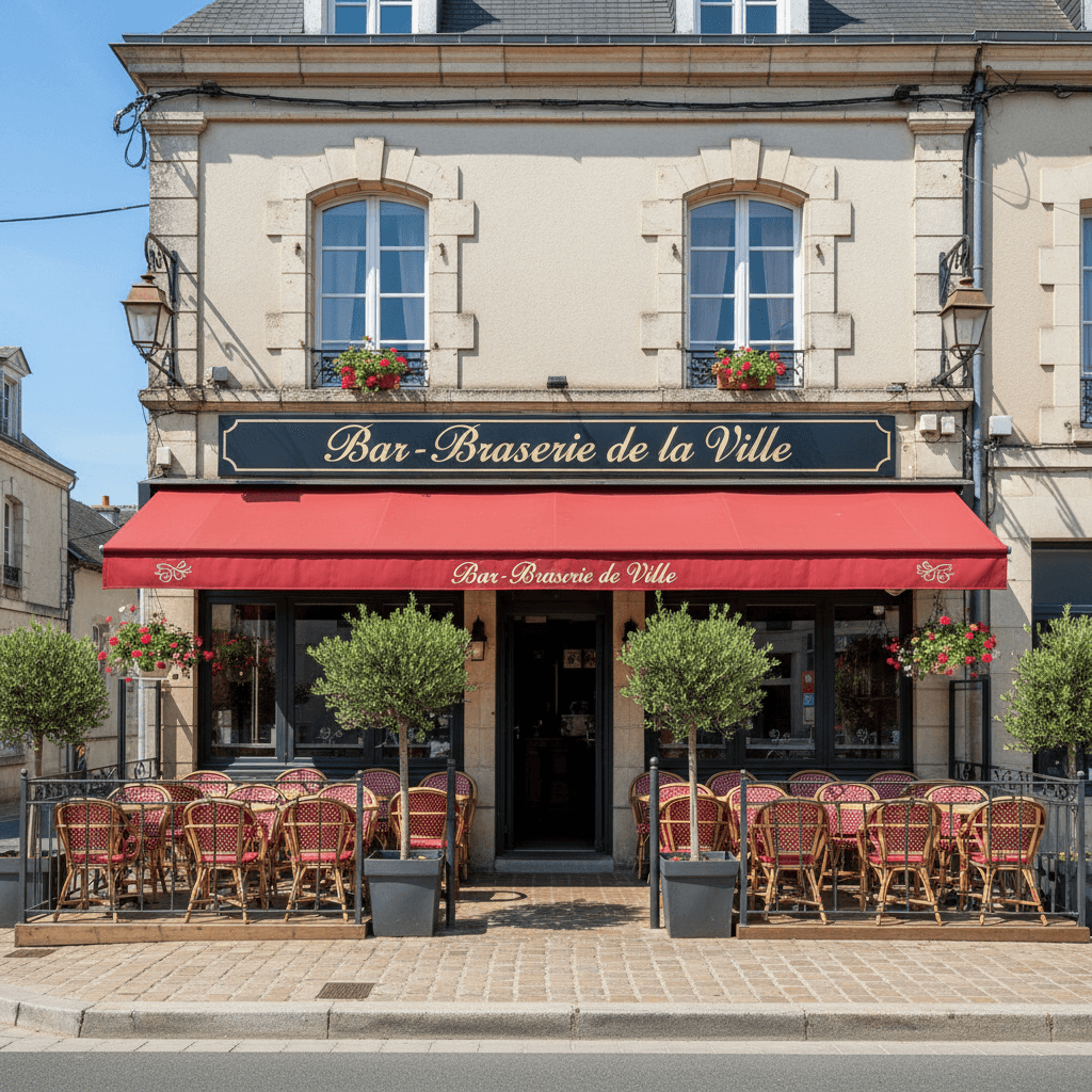 Bar-brasserie 120m² à Rives-Du-Couesnon : terrasse - licence IV - Image 1