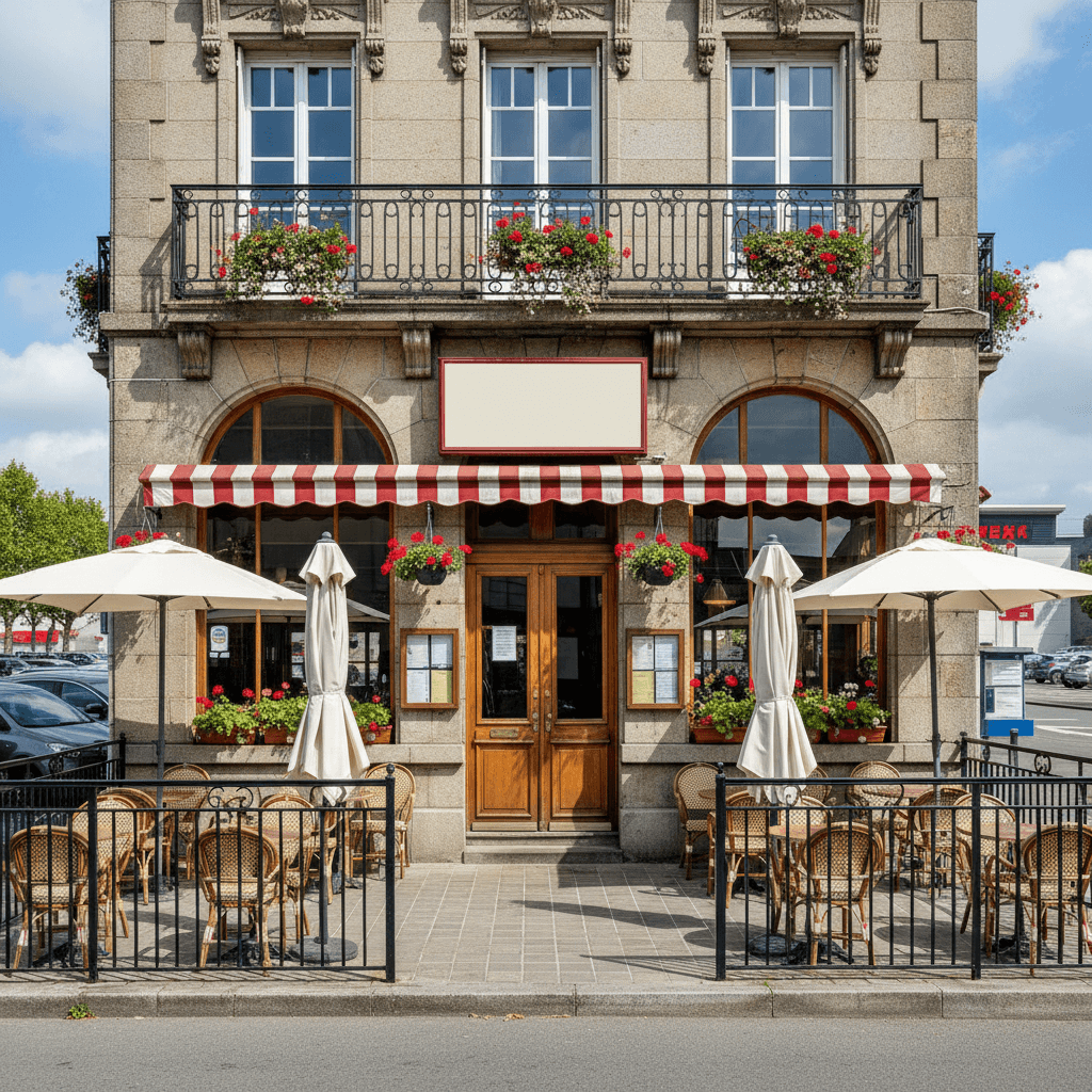 Bar-brasserie 120m² à Saint-Brieuc : terrasse - licence IV - Image 1