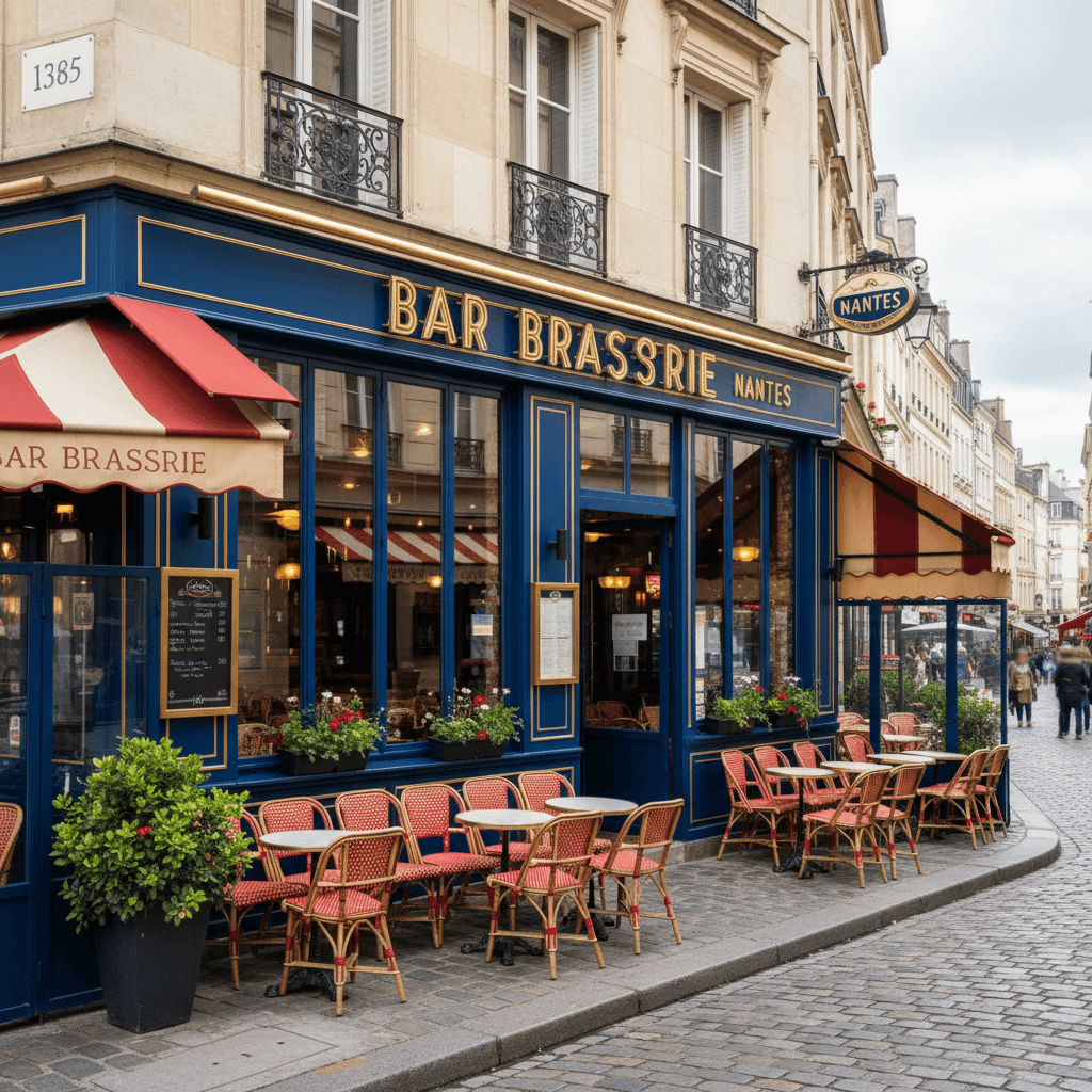 Bar-brasserie 95m² à Nantes : terrasse - licence IV - Image 1