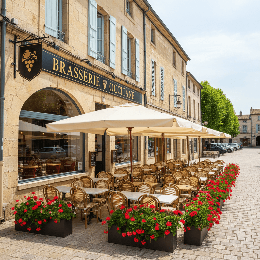 Bar-brasserie 200m² à Gaillac : terrasse - licence IV - Image 1