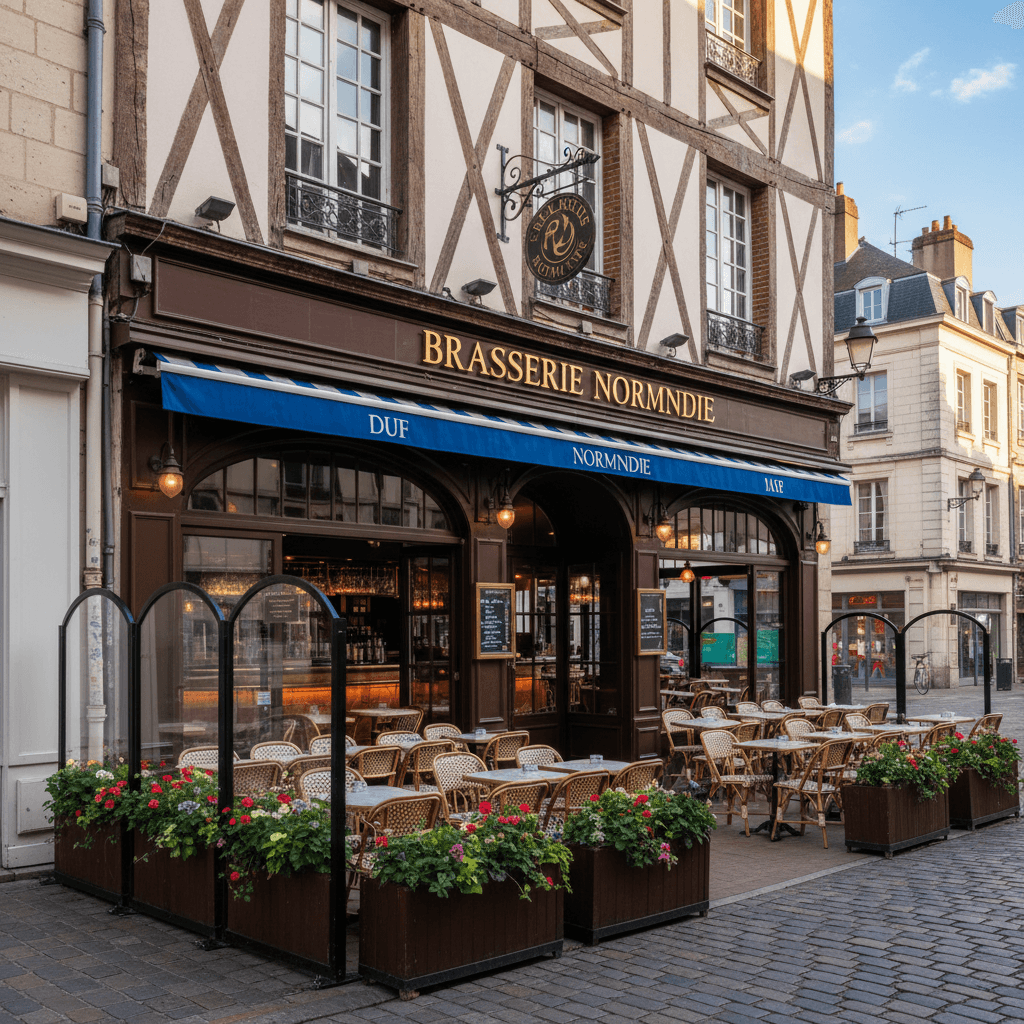 Bar-brasserie à Rouen : terrasse - licence IV