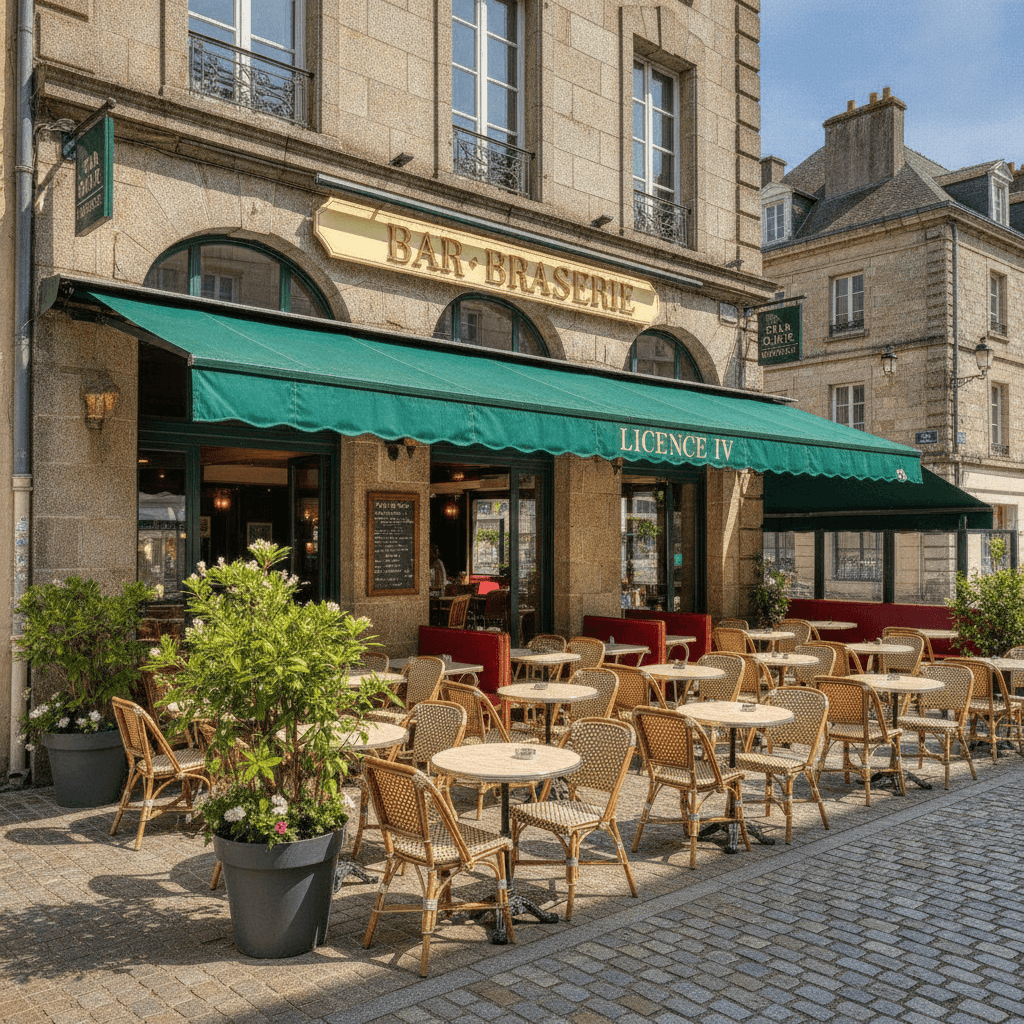 Bar-brasserie 156m² à Saint-Brieuc : terrasse - licence IV - Image 1