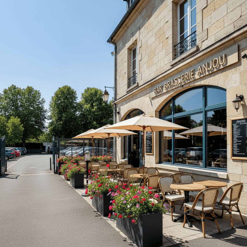 Bar-brasserie 485m² à Angers : terrasse - licence IV