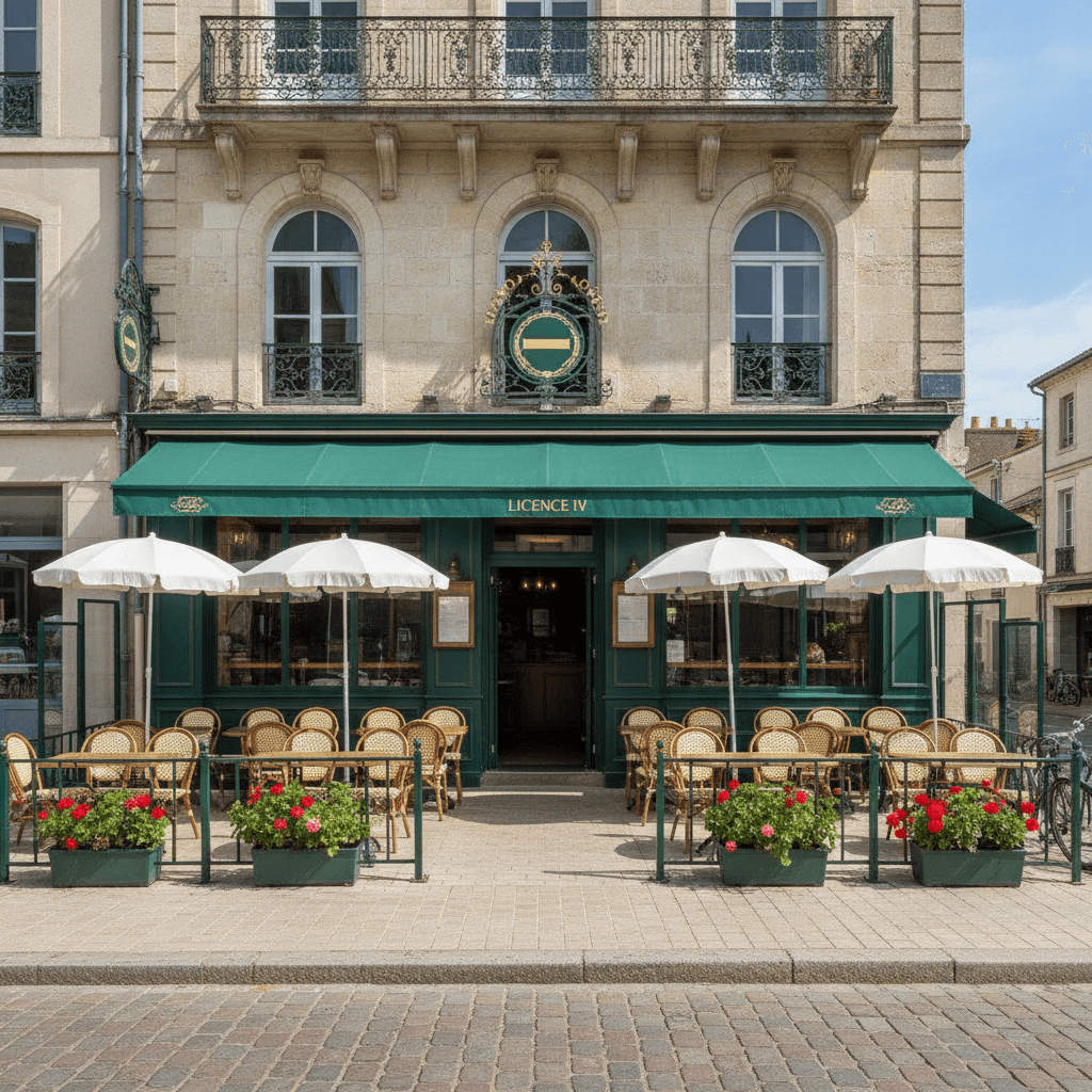 Bar-brasserie 220m² à Lesparre-Médoc : terrasse - licence IV - Image 1
