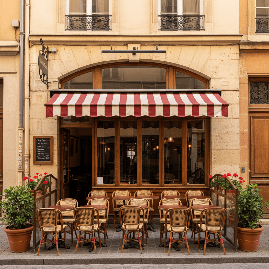 Restaurant 75m² à Lyon : terrasse - extraction
