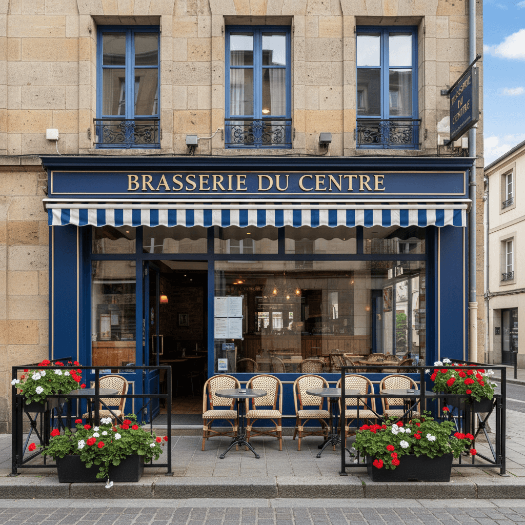 Bar-brasserie 210m² à Clermont-Ferrand : terrasse - licence IV