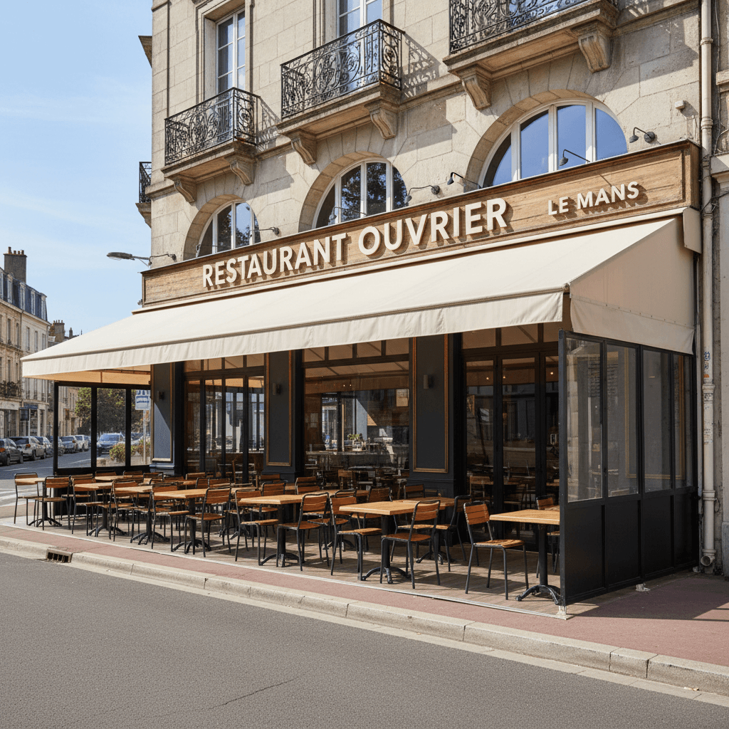 Restaurant 170m² à Le Mans : terrasse - licence IV - Image 1