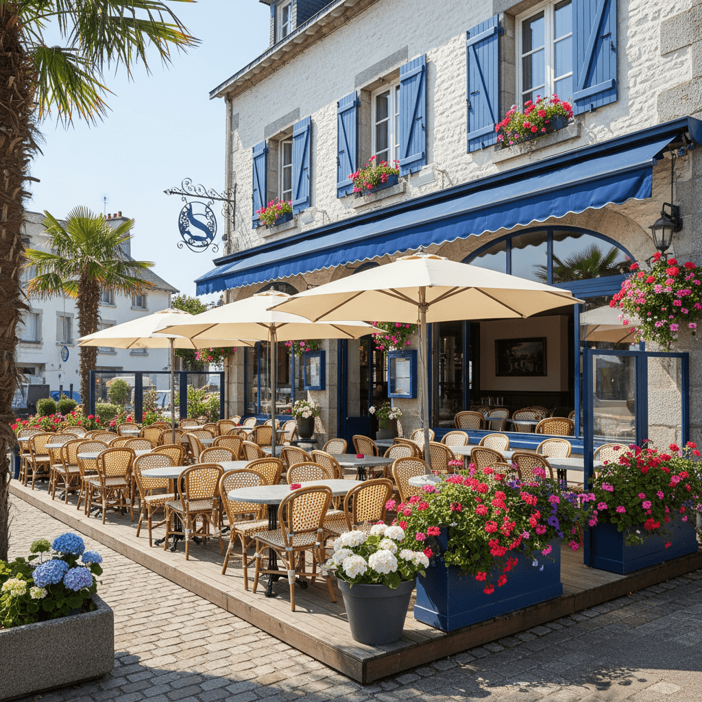 Restaurant à Carnac : terrasse - licence IV - Image 1