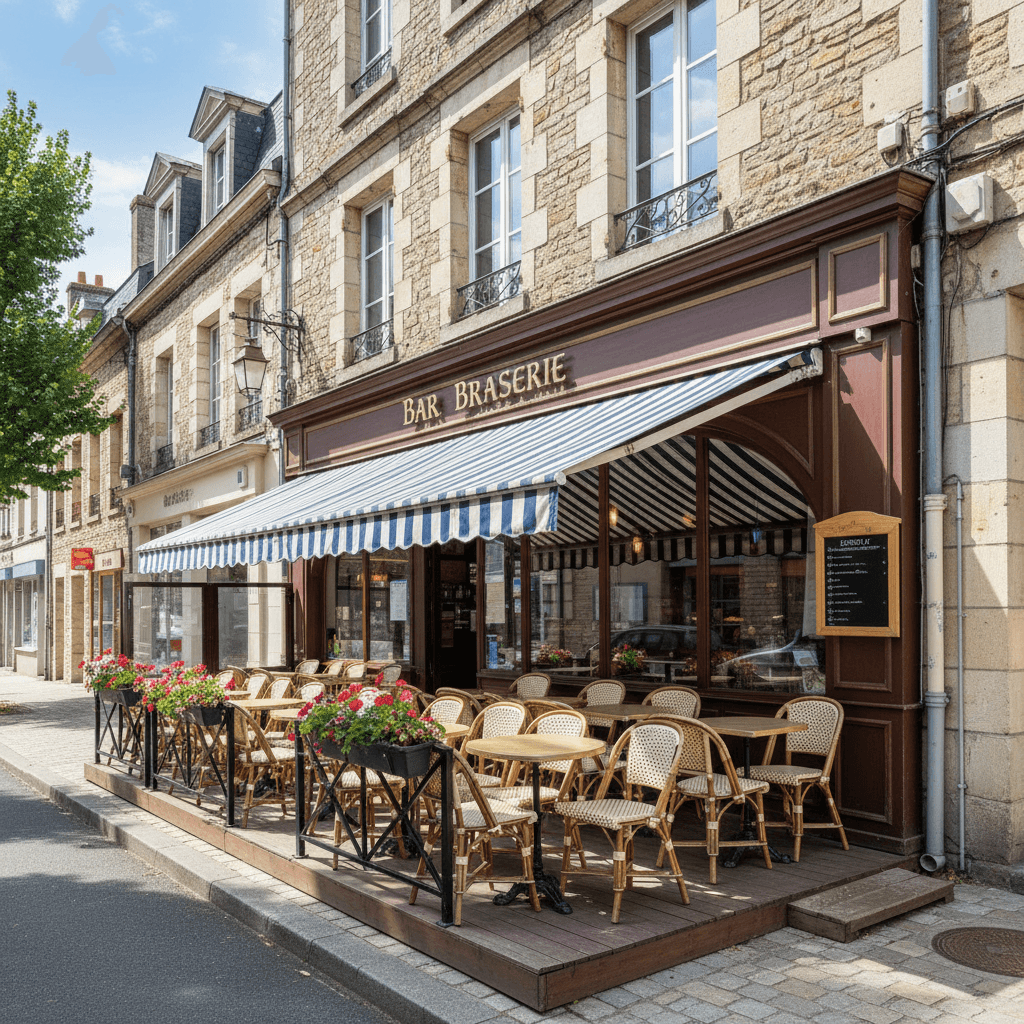 Bar-brasserie à Saint-Lô : terrasse - licence IV - Image 1