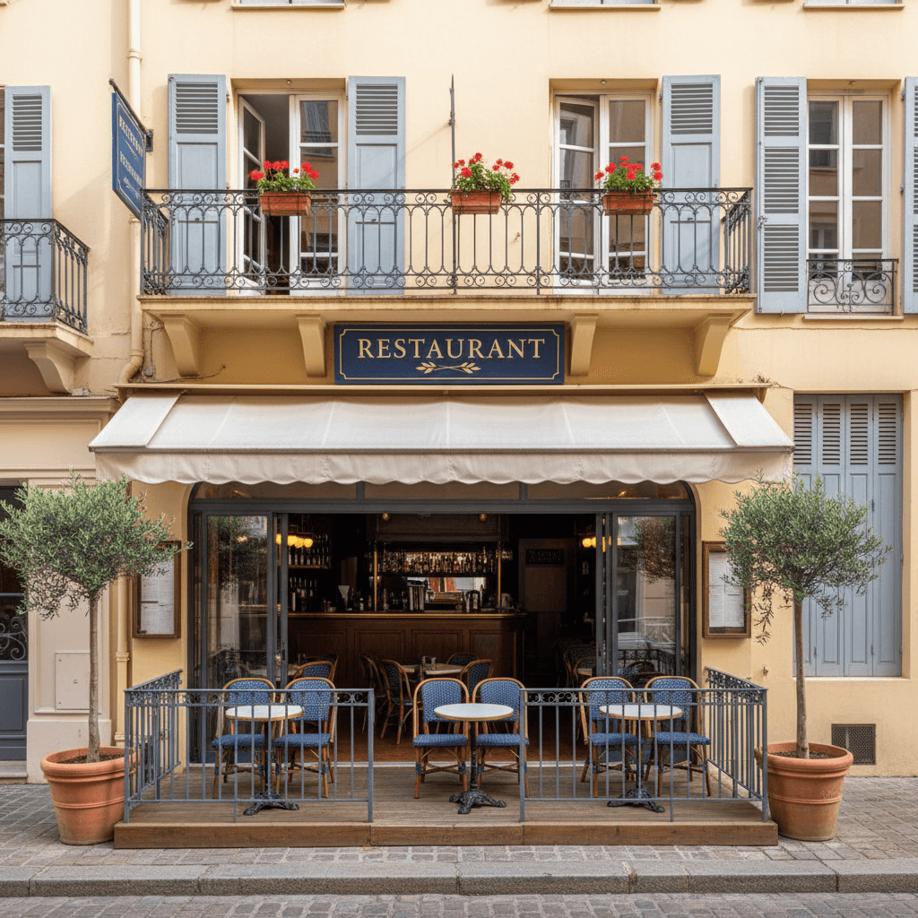 Restaurant 200m² à Nice : terrasse - licence IV