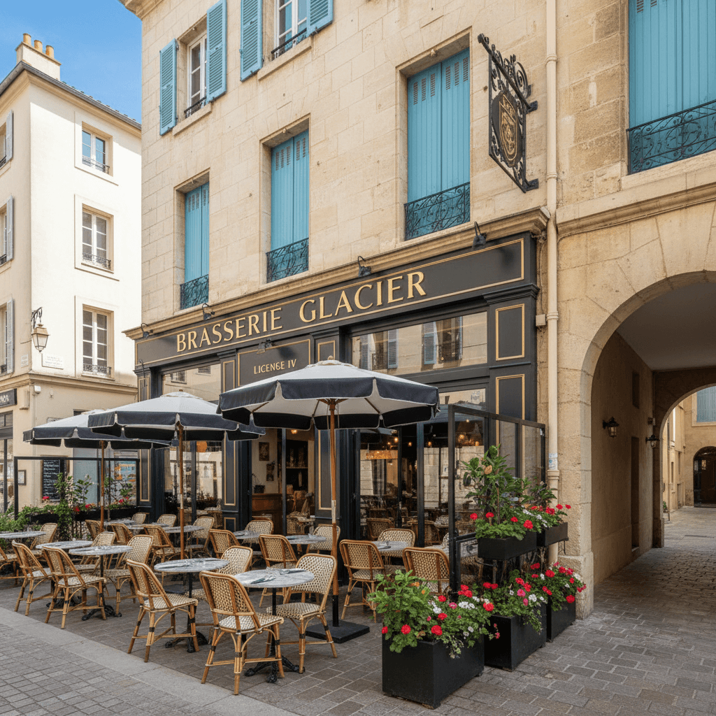 Bar-brasserie à Marseille : terrasse - licence IV