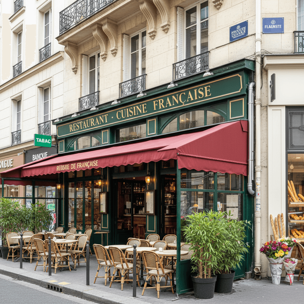 Restaurant 50 couverts à Clichy : terrasse - extraction - Image 1