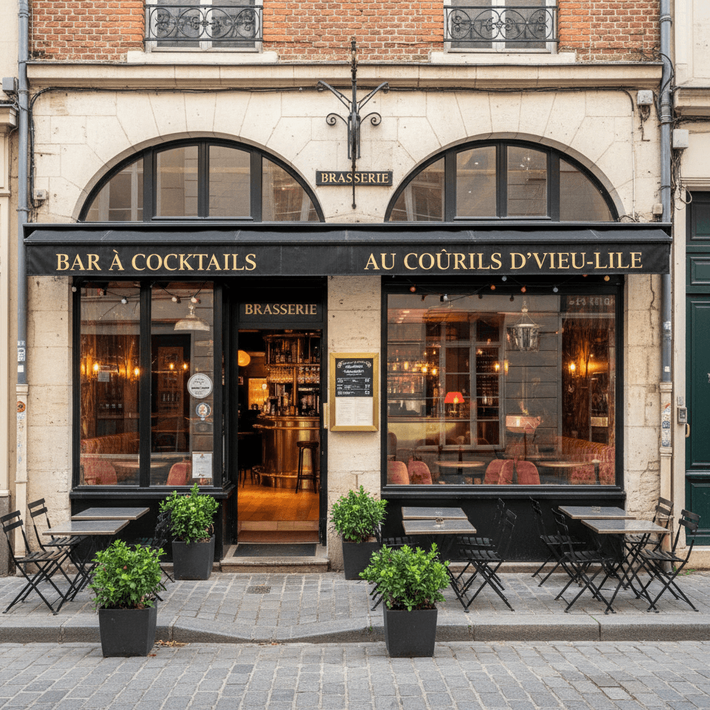 Bar-brasserie à Lille : terrasse - licence IV