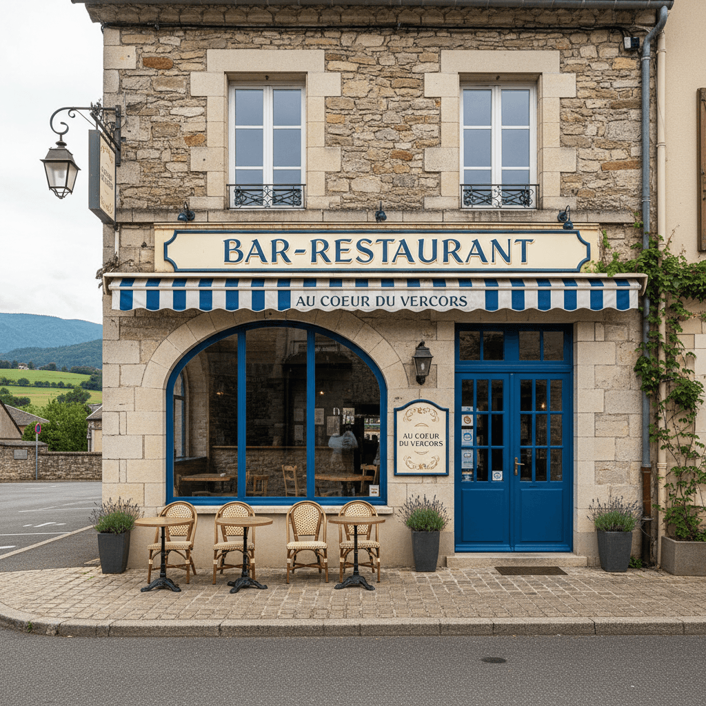Restaurant 110m² à Saint-Marcellin : terrasse - licence IV - Image 1