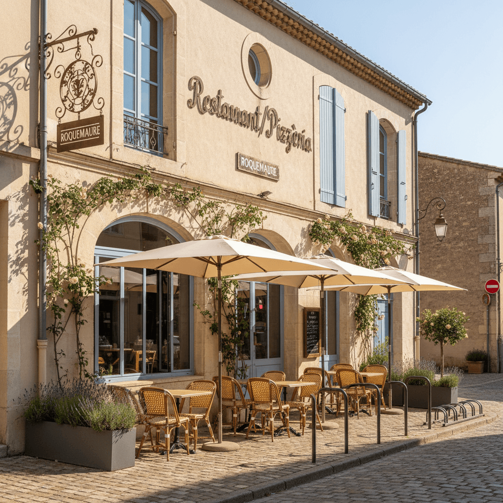 Restaurant à Roquemaure : terrasse - licence IV - Image 1