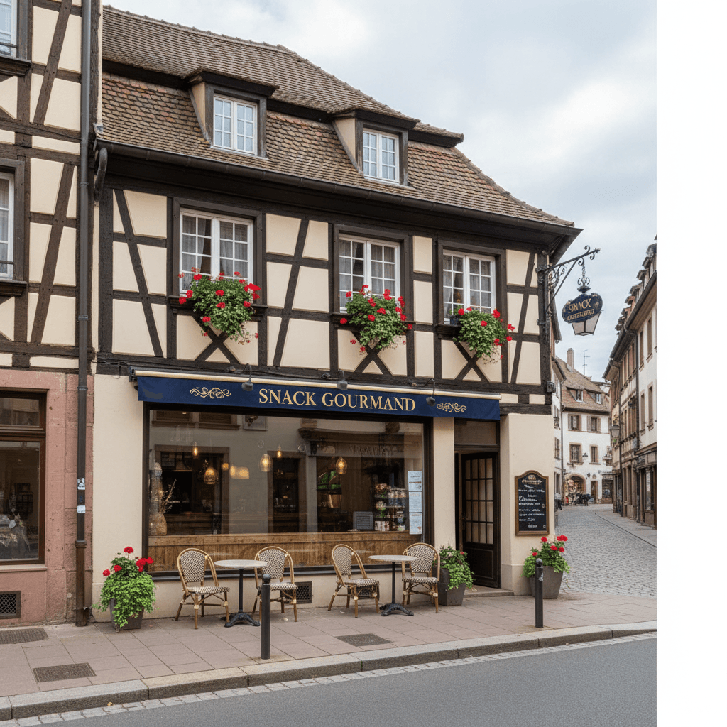 Snack 58m² à Strasbourg : terrasse - licence IV