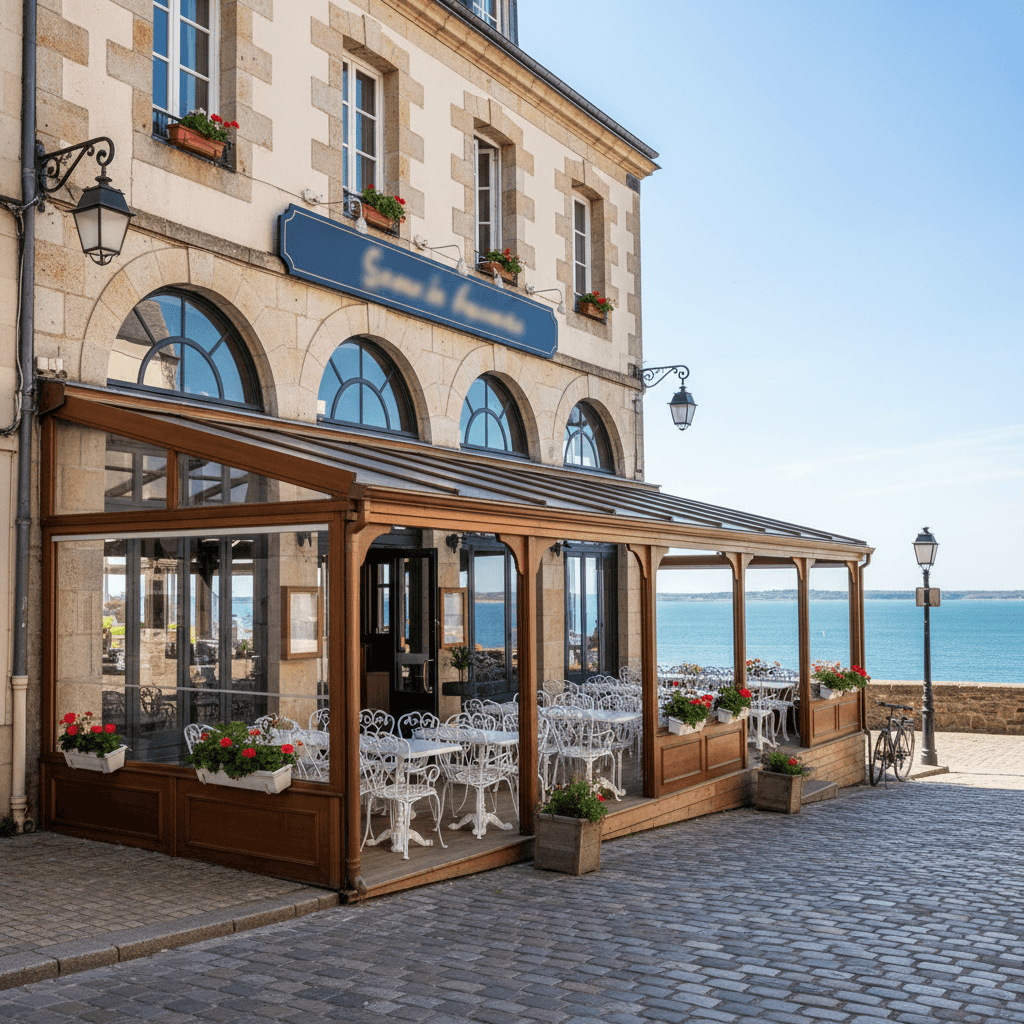 Bar-brasserie à Vannes : terrasse - licence IV - Image 1