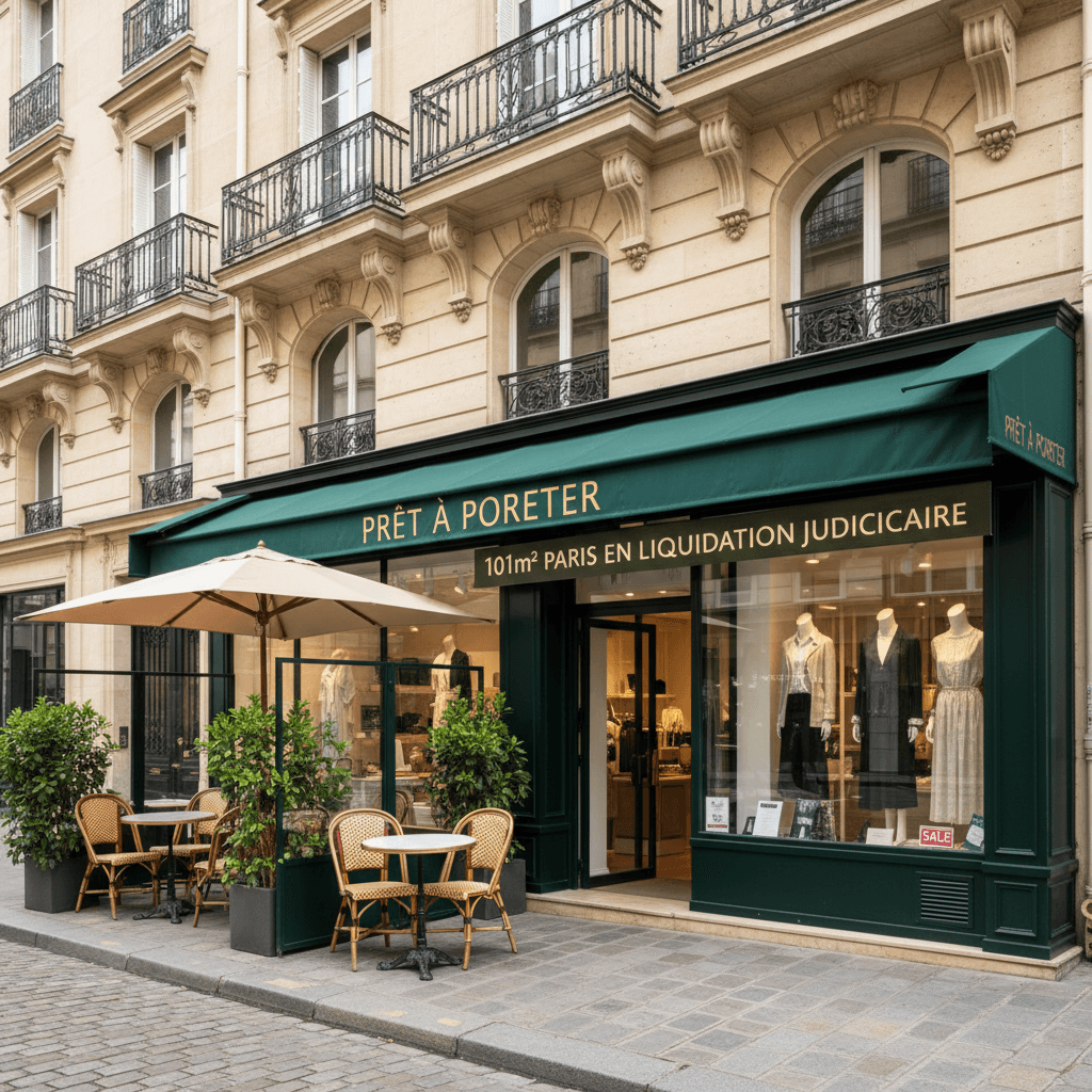 Prêt à porter 101m² à Paris en liquidation judiciaire - Image 1