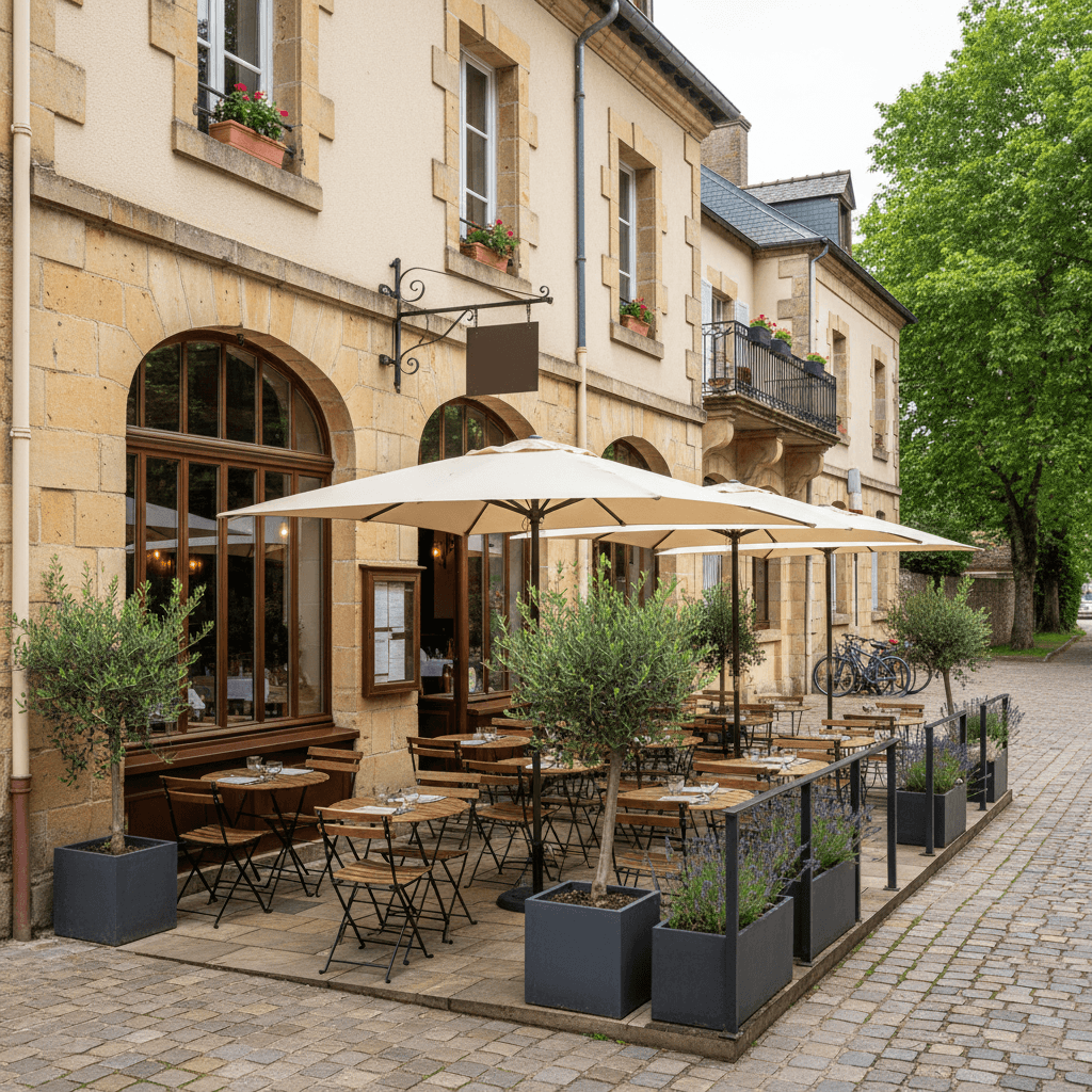 Restaurant à Cesson-Sévigné : terrasse - extraction - Image 1