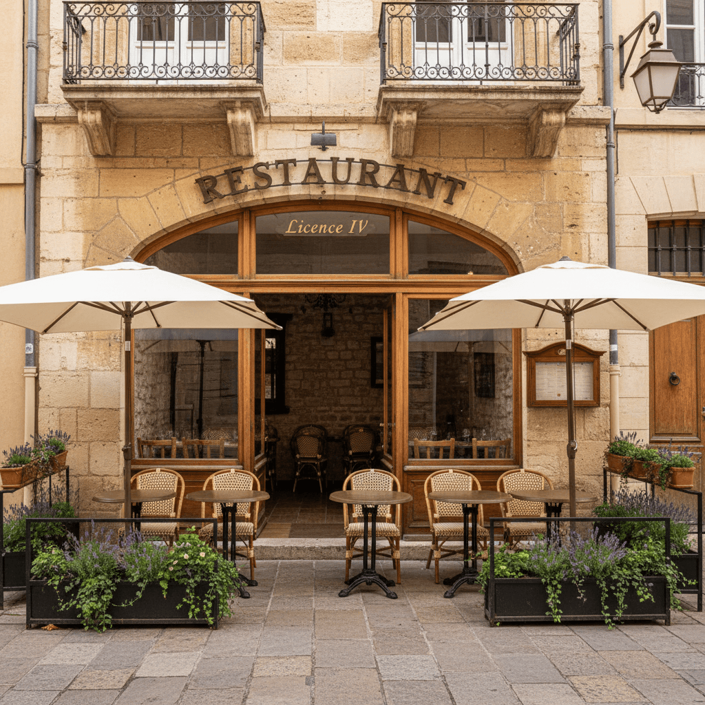 Restaurant à Aix-En-Provence : terrasse - licence IV