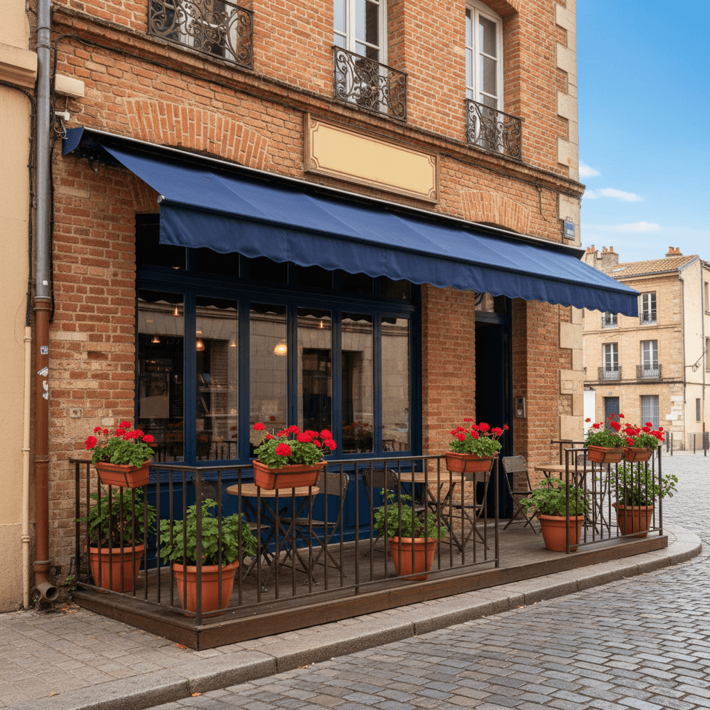 Snack 38m² à Toulouse : terrasse