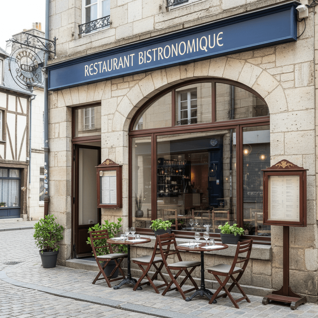Restaurant 65m² à Vannes : terrasse - cuisine équipée - Image 1