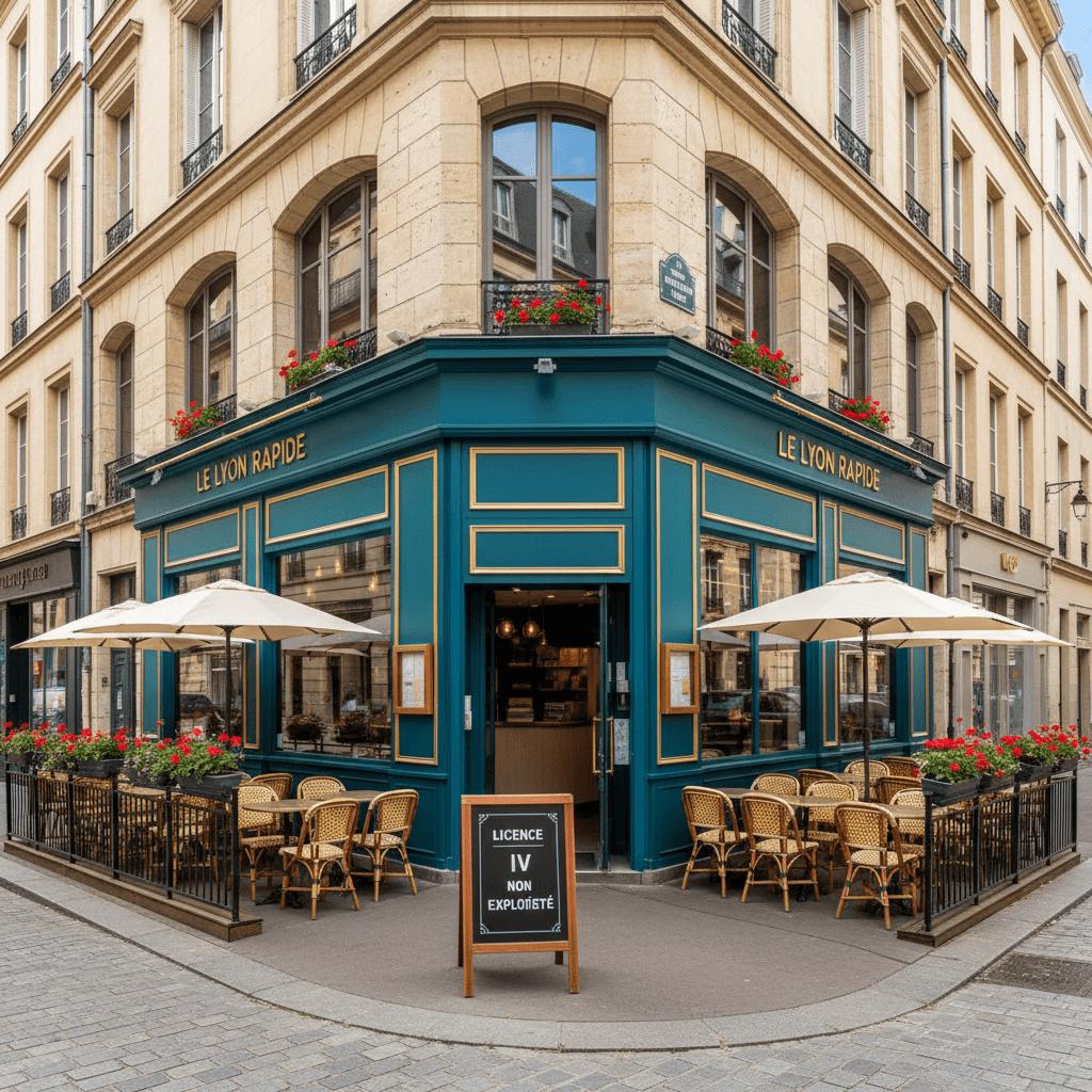 Fast-food à Lyon : terrasse - licence IV