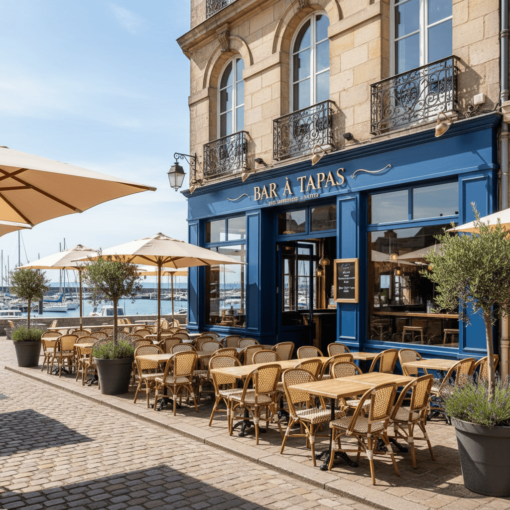 Bar-brasserie 150m² à Nantes : terrasse - cuisine équipée - Image 1