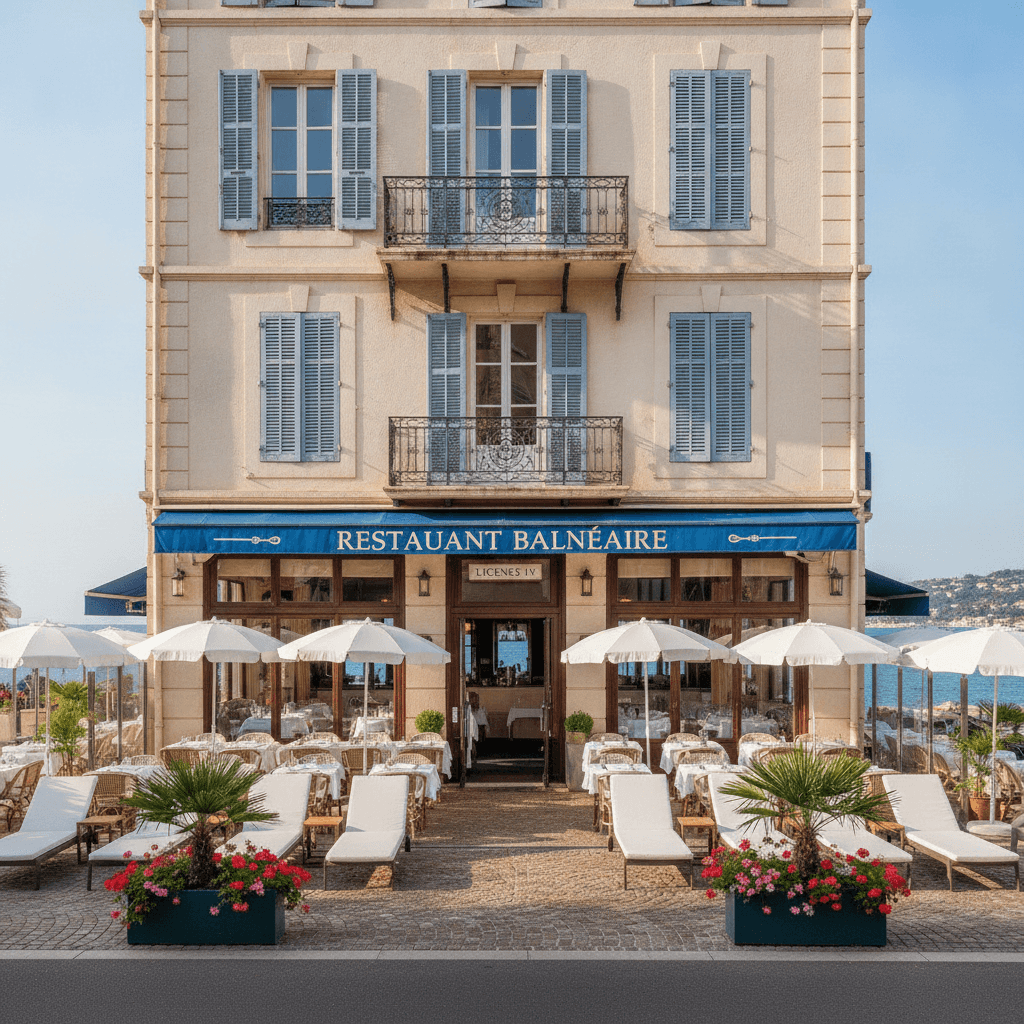 Restaurant 1020m² à Cagnes-Sur-Mer : terrasse - licence IV - Image 1