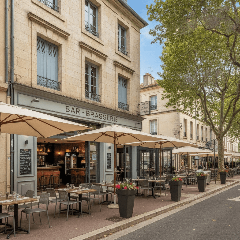 Bar-brasserie 120m² à Montélimar : terrasse - licence IV - Image 1