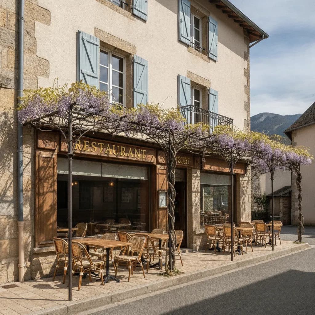 Restaurant 180m² à Lasseube : terrasse - licence IV - Image 1