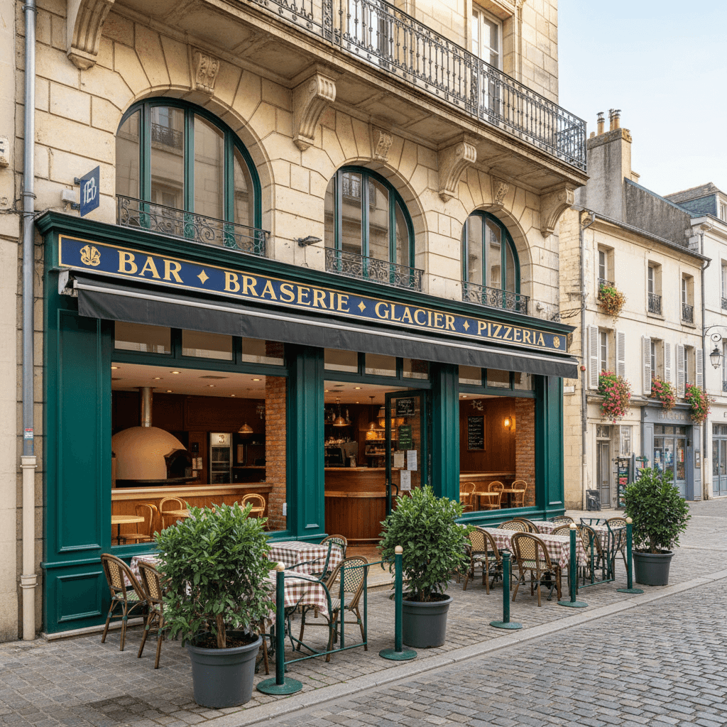 Bar-brasserie à Lourdes : terrasse - licence IV - Image 1