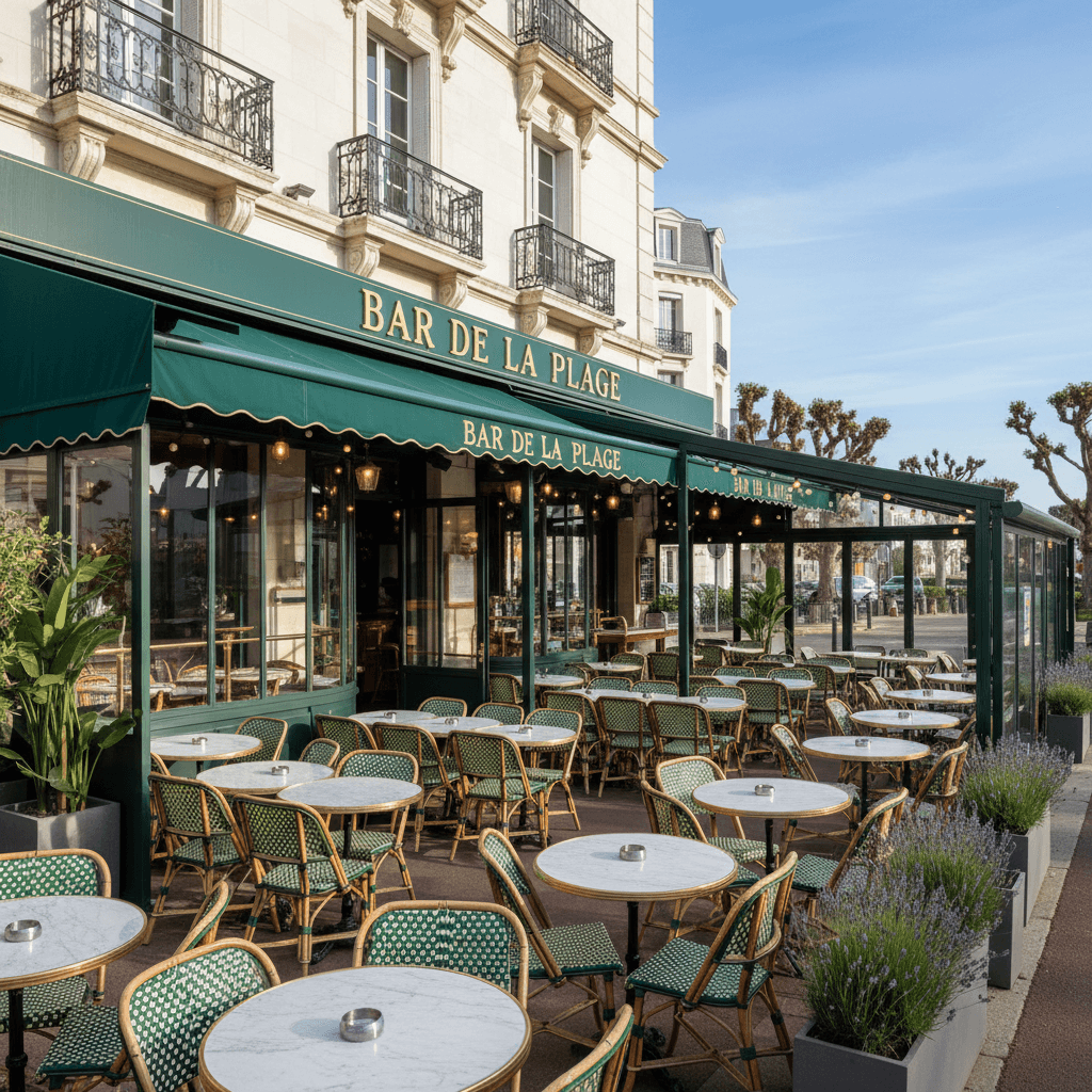 Bar-brasserie 250m² à La Baule-Escoublac : terrasse - licence IV - Image 1