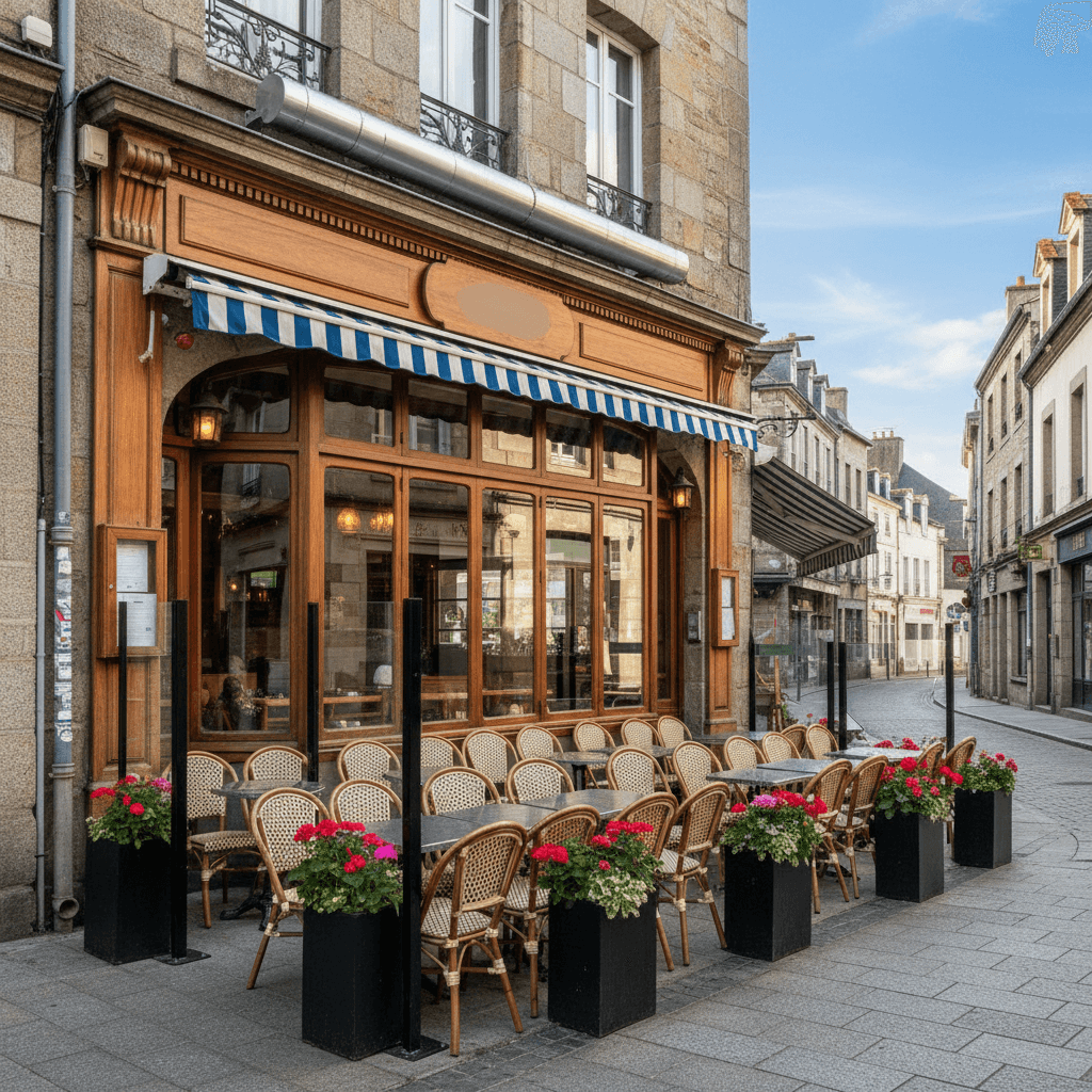 Restaurant à VANNES : terrasse - extraction - Image 1