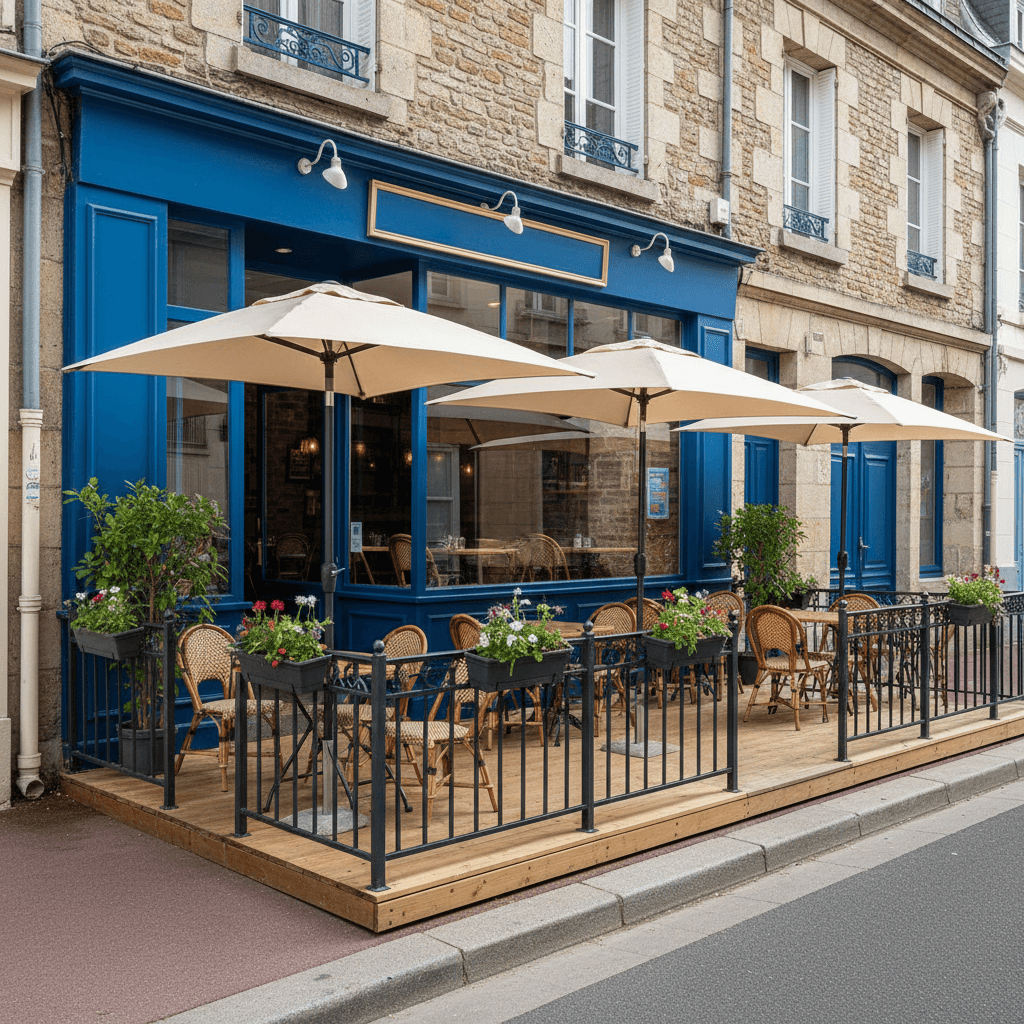 Restaurant 44m² à Le Havre : terrasse - cuisine équipée - Image 1