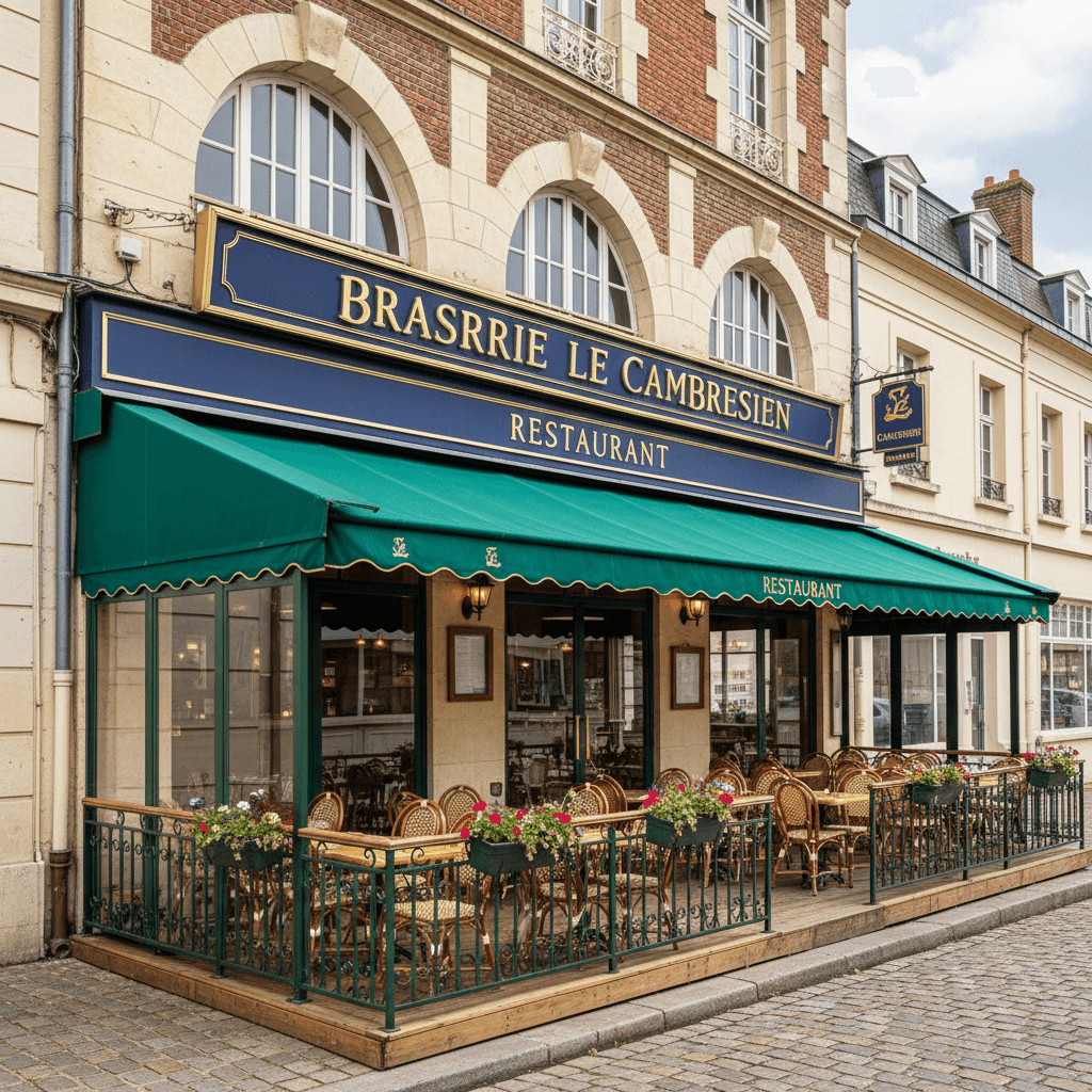 Bar-brasserie 350m² à Cambrai : terrasse - licence IV - Image 1