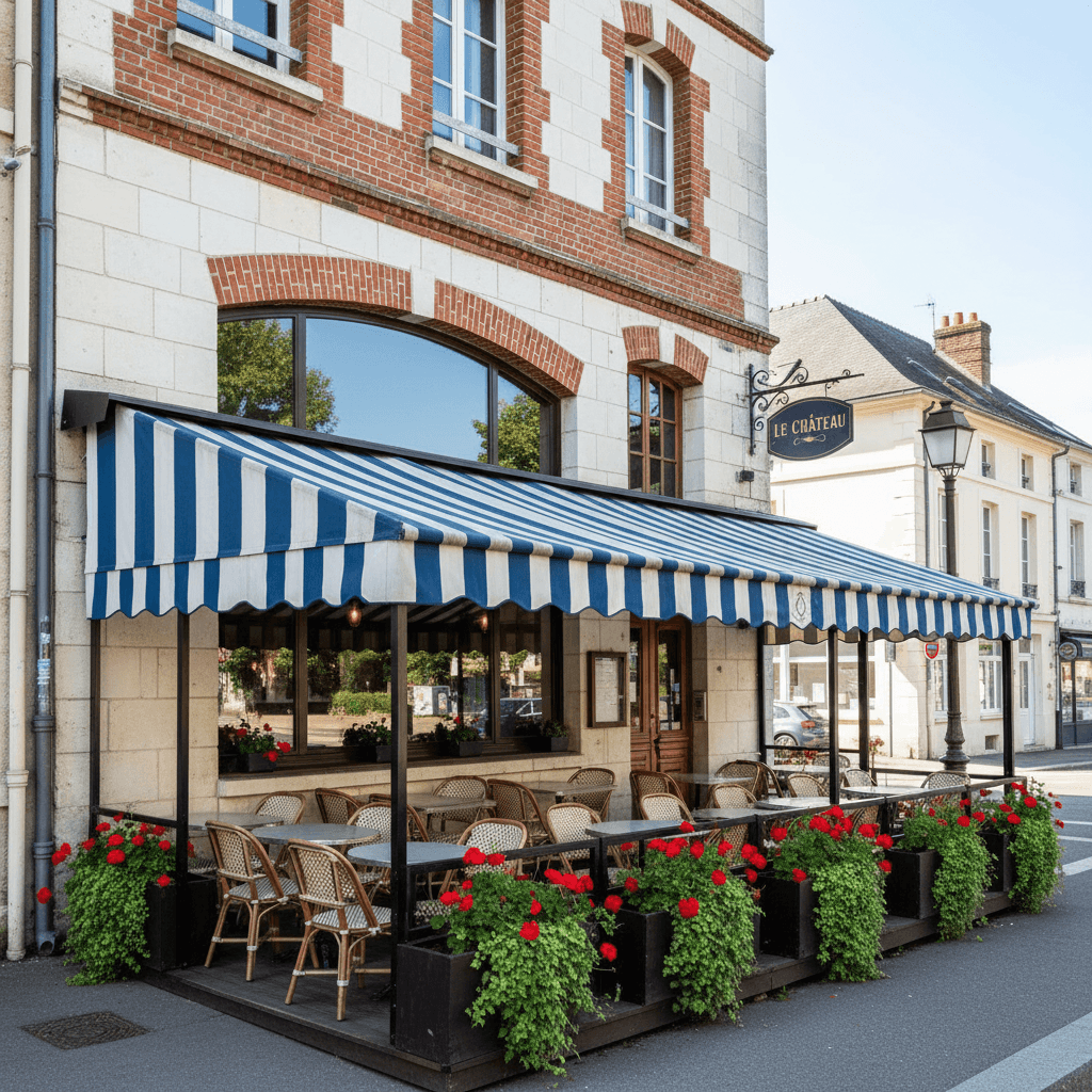 Restaurant 400m² à Limoges : terrasse - extraction - Image 1